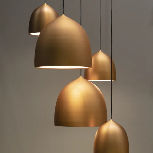 Copper Trio Bakır 3’lü Sarkıt Avize
